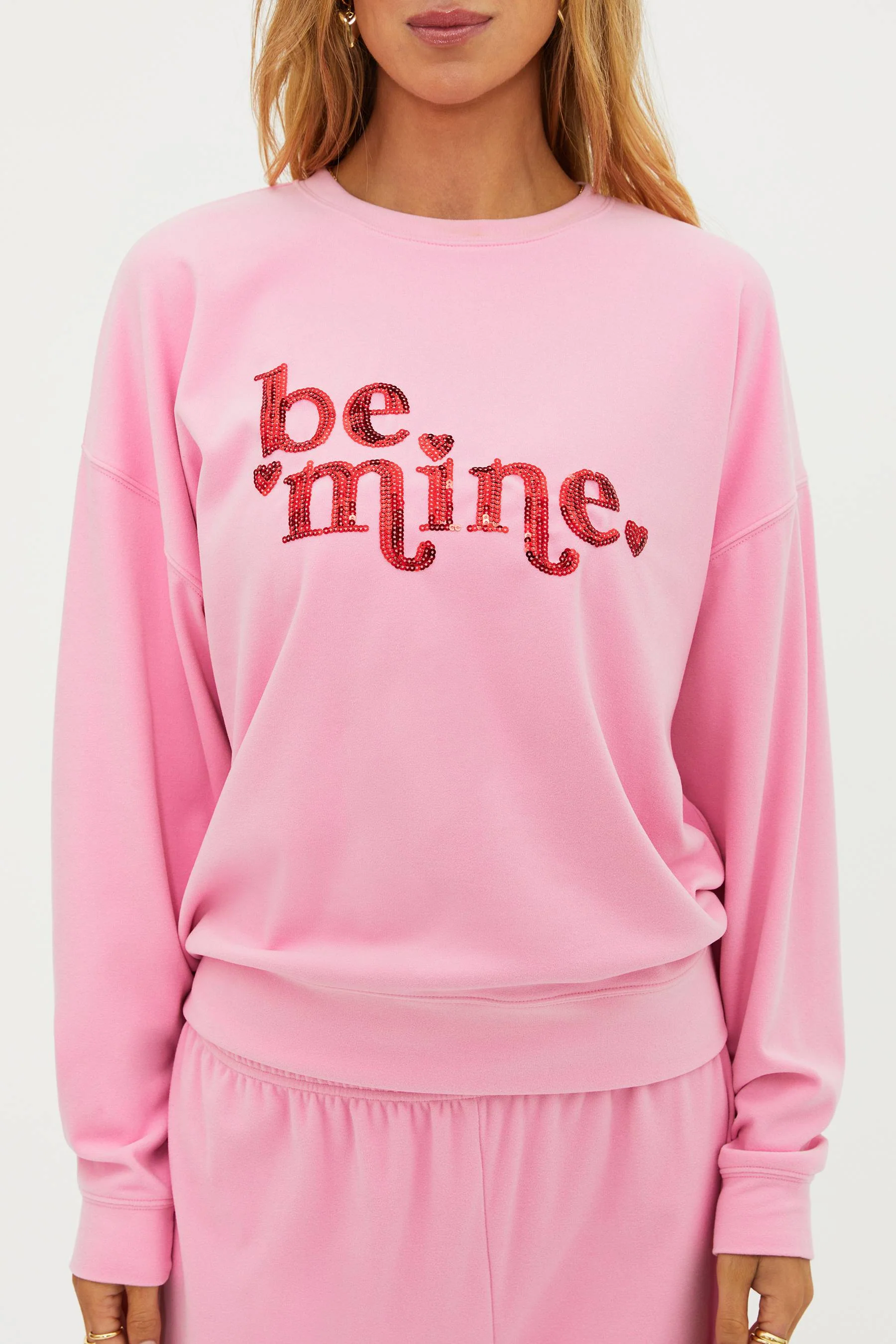 Devyn Oversized Sweatshirt Lovely Pink - Image 7