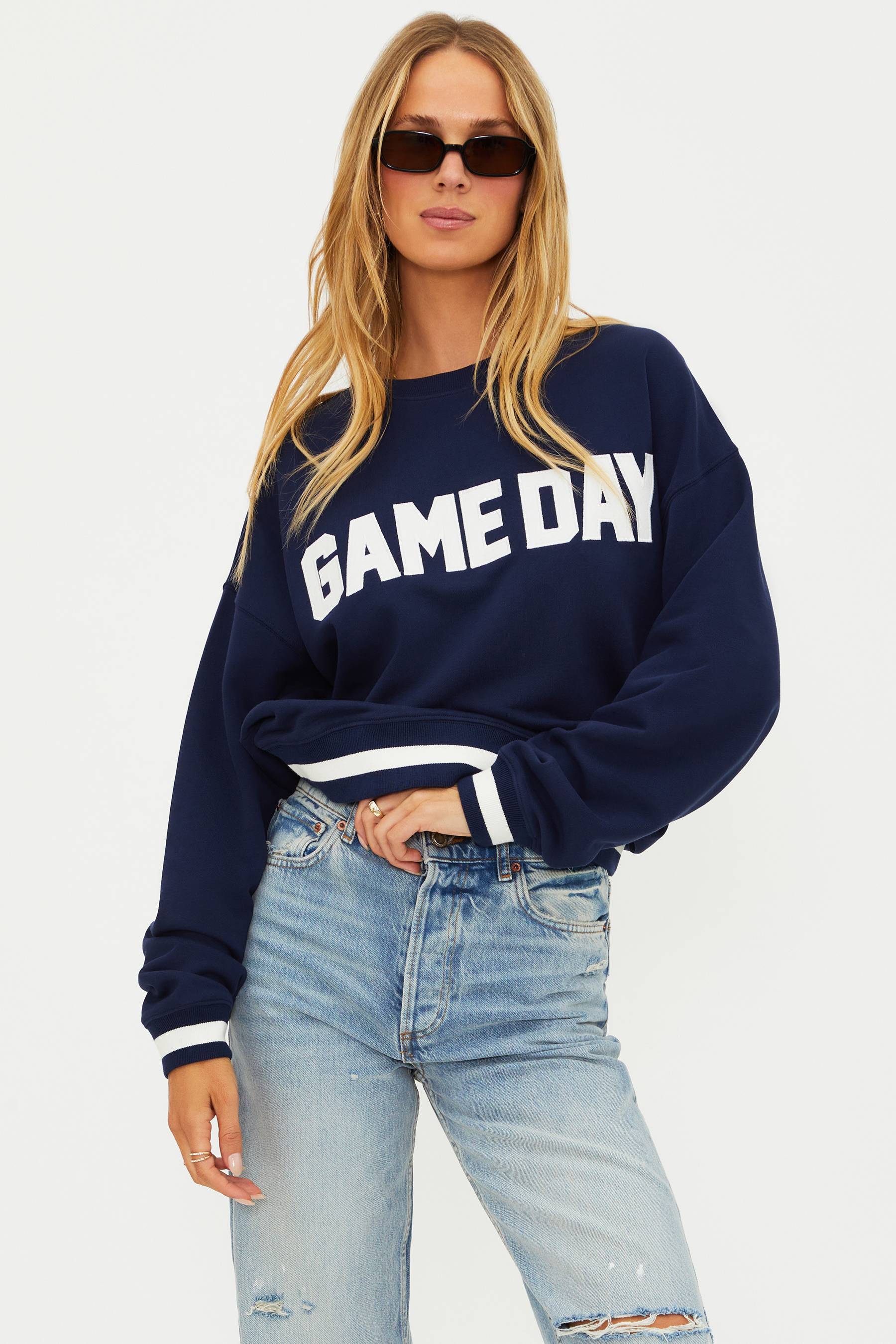 Devyn Sweatshirt Game Day Navy - Image 8