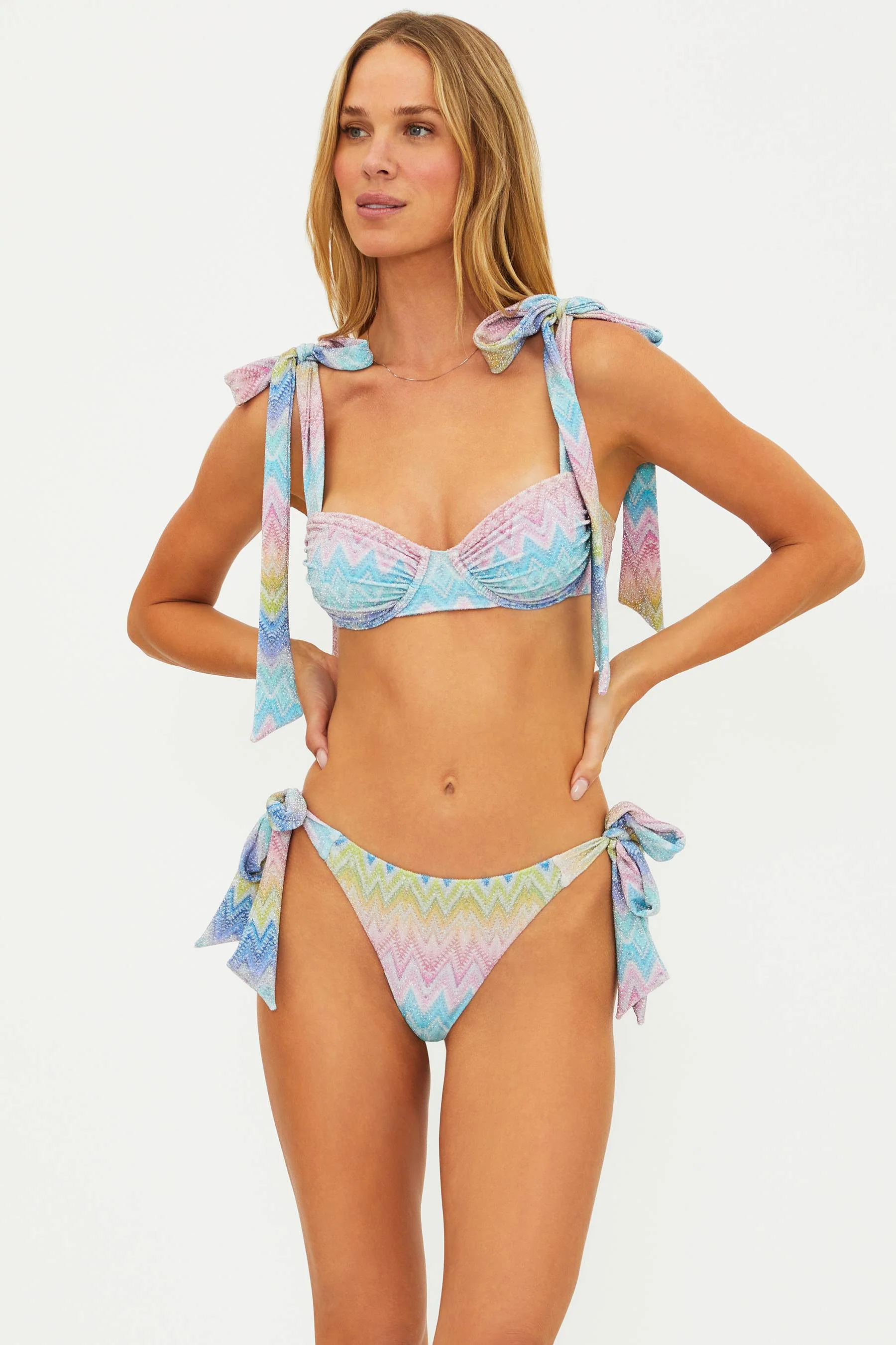 Drea Top Sunset Chevron Shine - Image 9