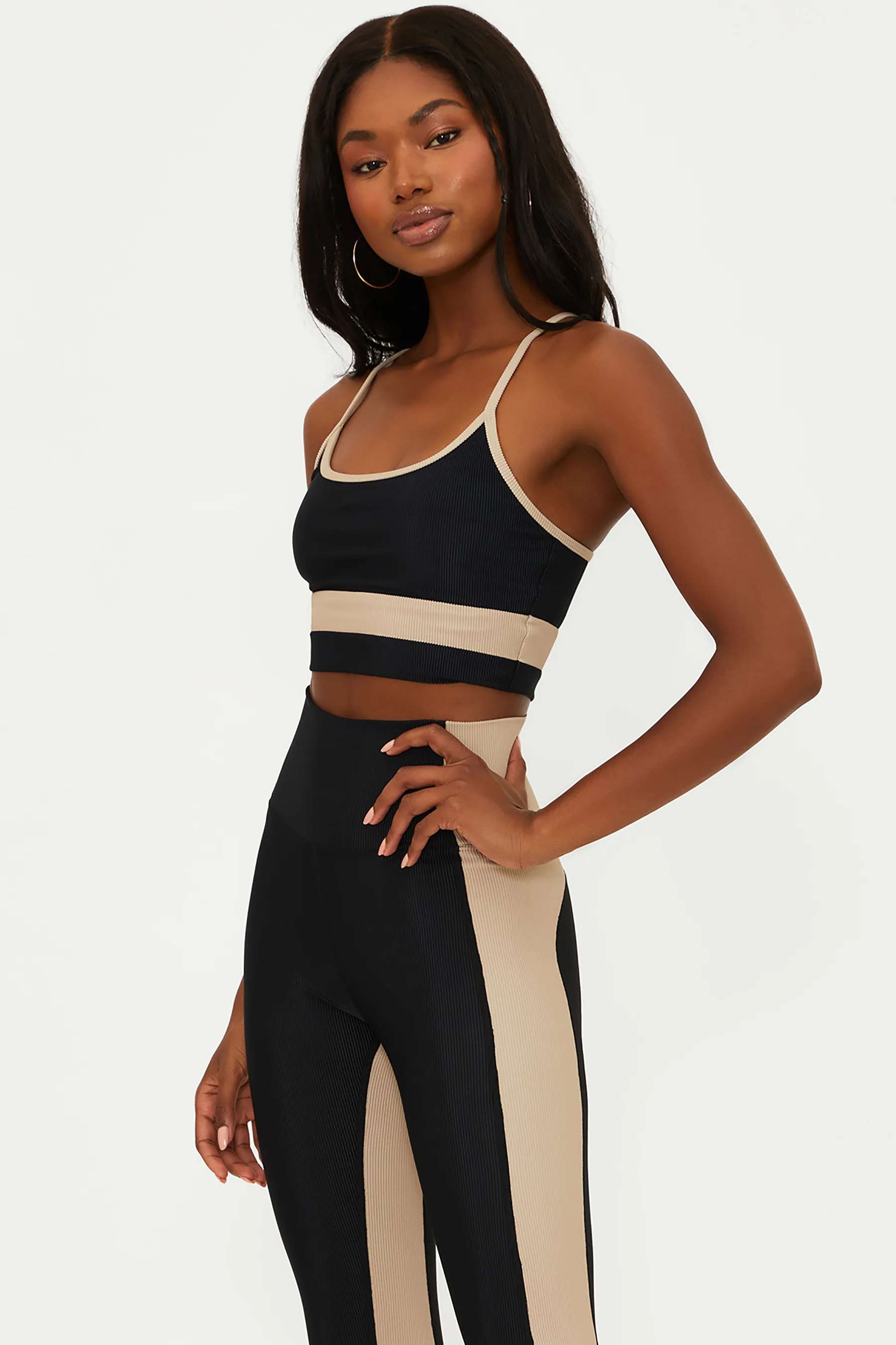 Eva Top Black Tan Colorblock - Image 6