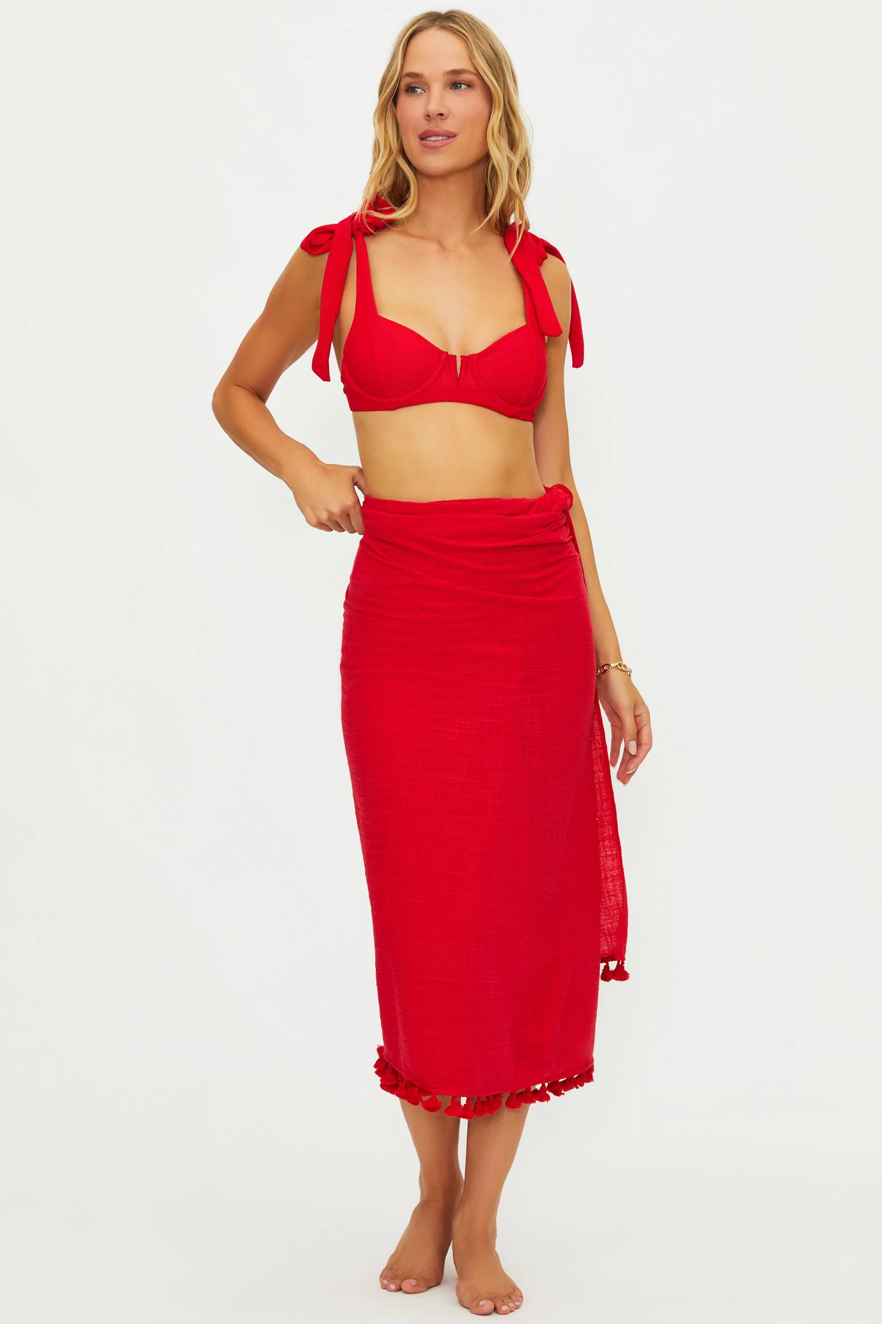 Sunny Sarong Red - Image 4