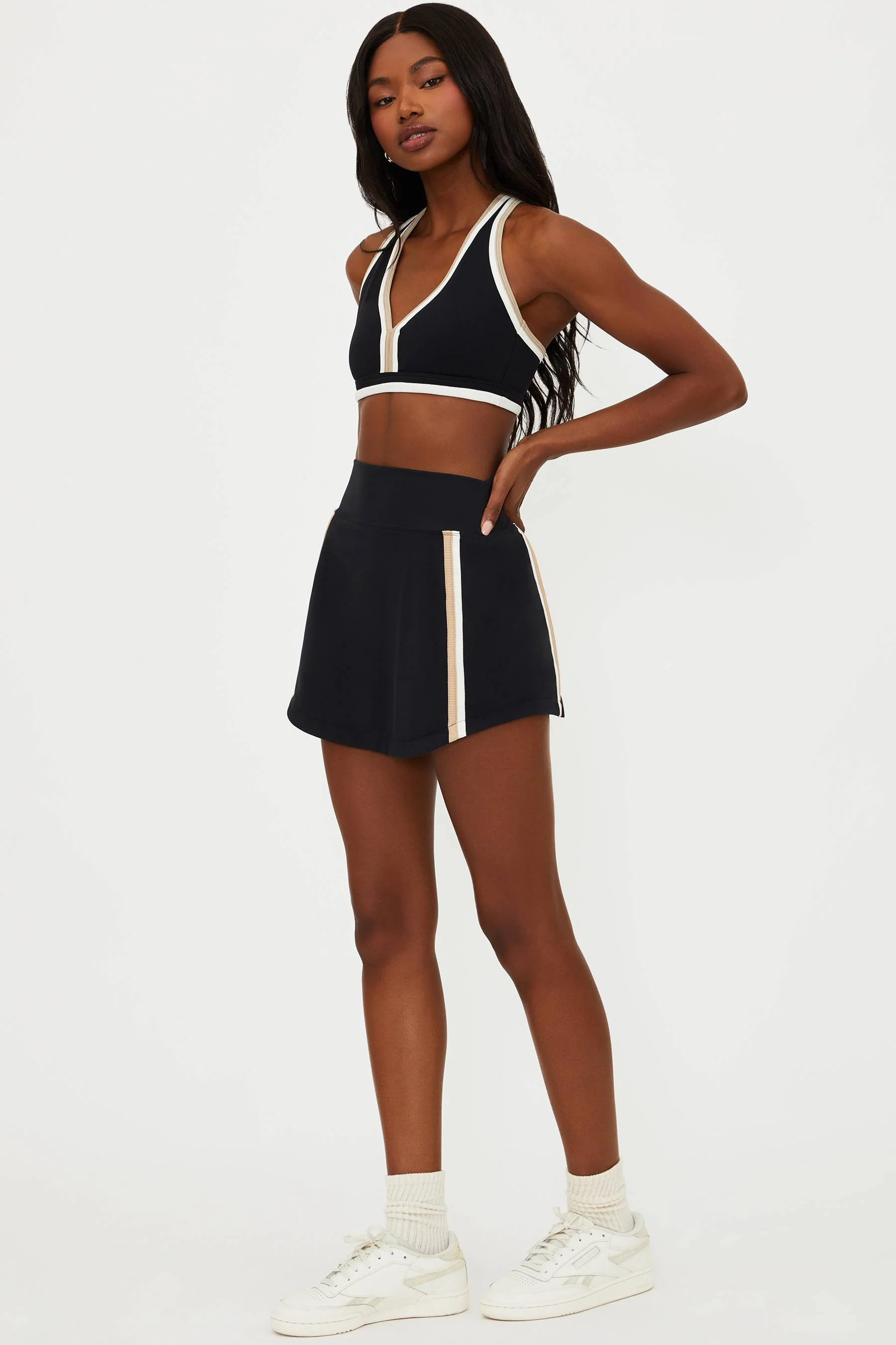 Thora Skirt Sandshell Colorblock - Image 4